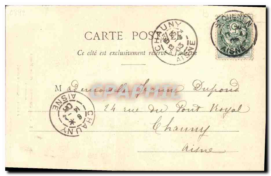 La Danseuse et la Rose — scène de ballet — Phototypie A. Bergeret et Cie, Nancy, n°1 — Rückseite