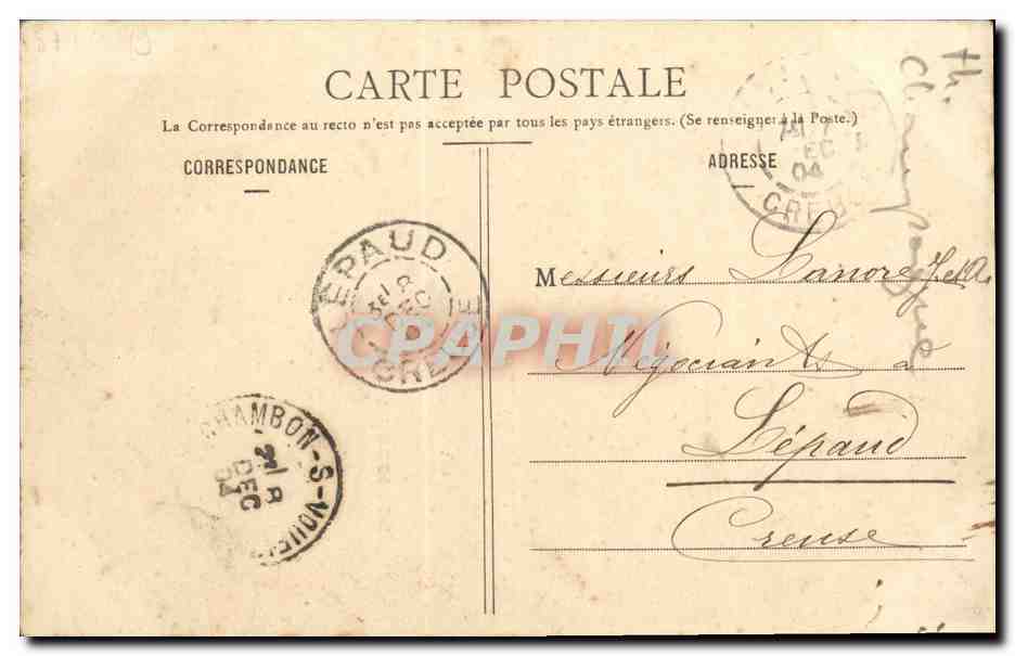 Festa di addio al celibato — Édouard Le Baut 11-04 — Editore V. & Cie, Nancy — Verso