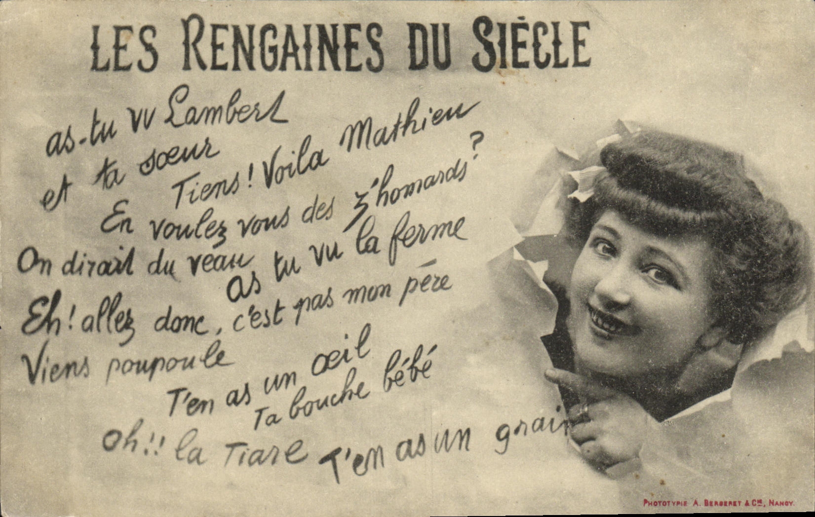 Les Rengaines du Siècle — Phototypie A. Berberet & Cie, Nancy