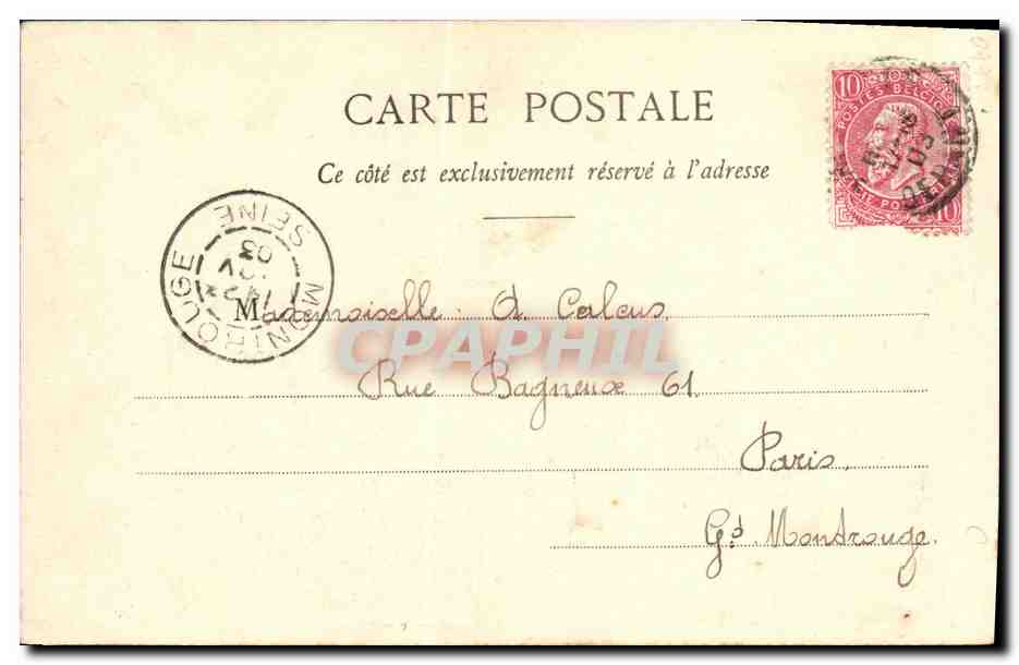 Femme en robe traditionnelle — thé — éditeur Pincoffs & Bergeret, n°4 des 'Les Boissons' — Reverso