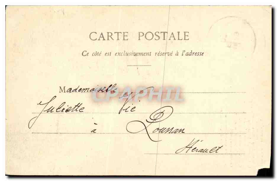 CPA Fantaisie FEmme Masque costume — Rückseite