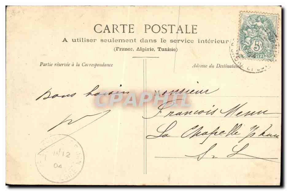 CPA Fantaisie Enfant Le marchand de bois  — Rückseite