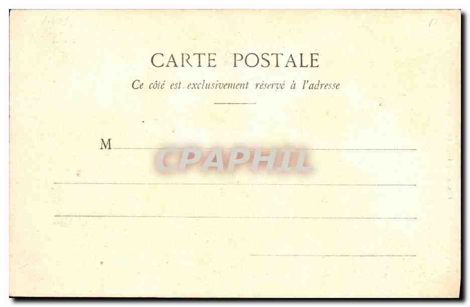 CPA Fantaisie Homme la chemise  — Verso