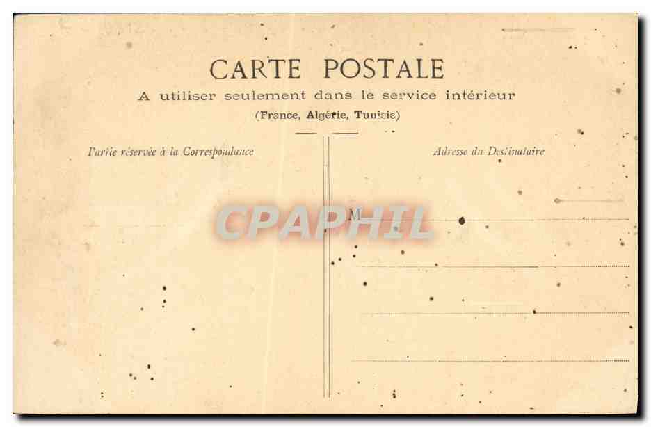 Lächelnde Frau mit einem Rollen — Werbung für 'Le Papier Professionnel' — Phototypie A. Berberet & Cie, NANCY — Rückseite