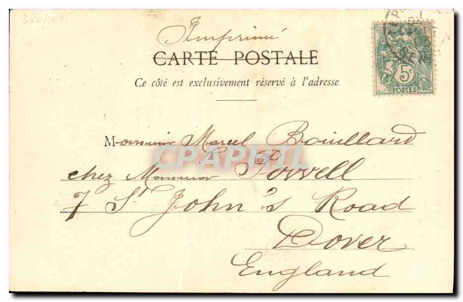 CPA Fantaisie Enfant Le petit chiffonnier — Rückseite