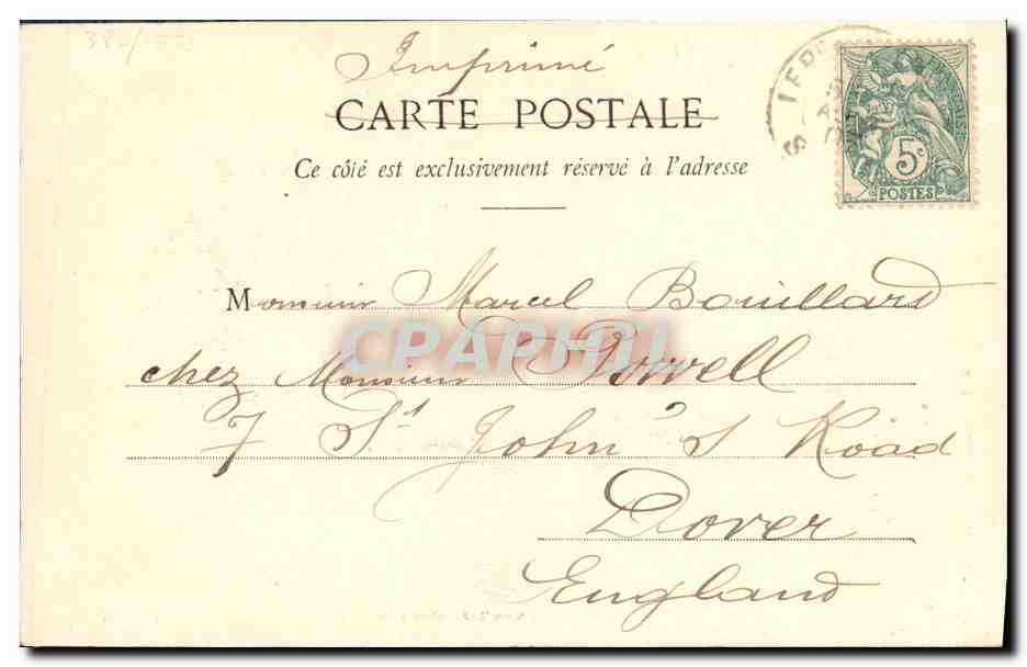 CPA Fantaisie Enfant Le petit chiffonnier — Rückseite