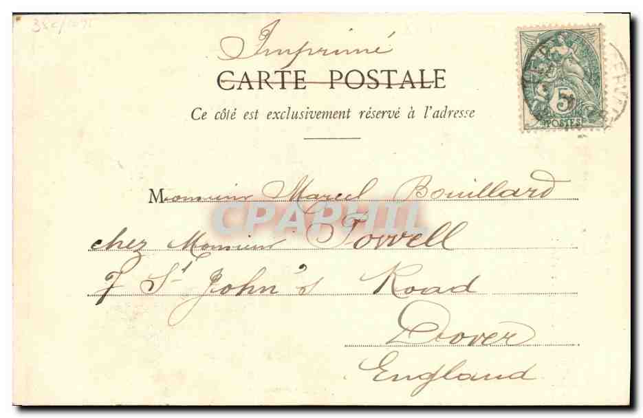 CPA Fantaisie Enfant Le petit chiffonnier — Rückseite