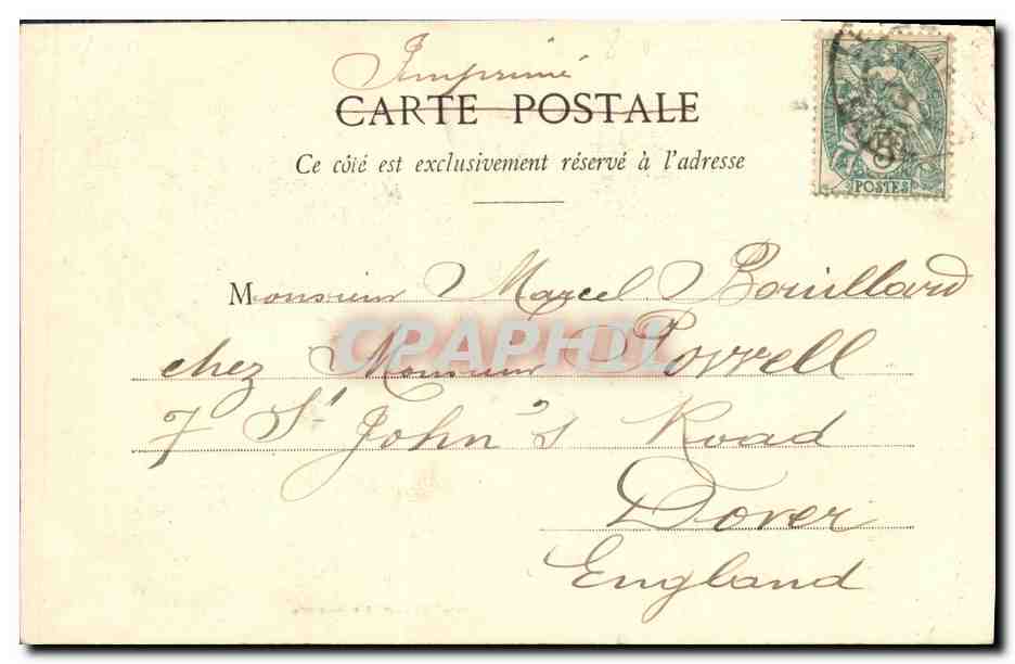 CPA Fantaisie Enfant Le petit chiffonnier — Rückseite