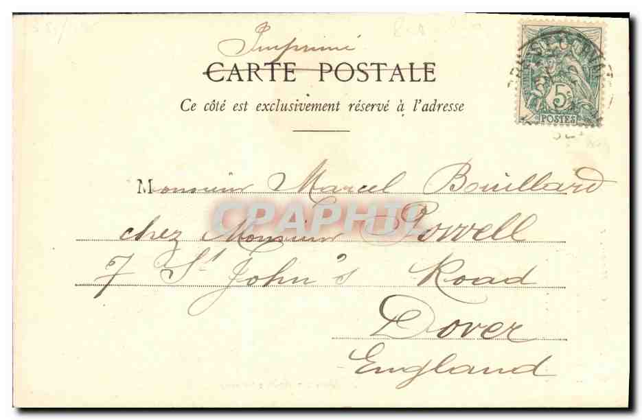 CPA Fantaisie Enfant Le petit chiffonnier — Rückseite
