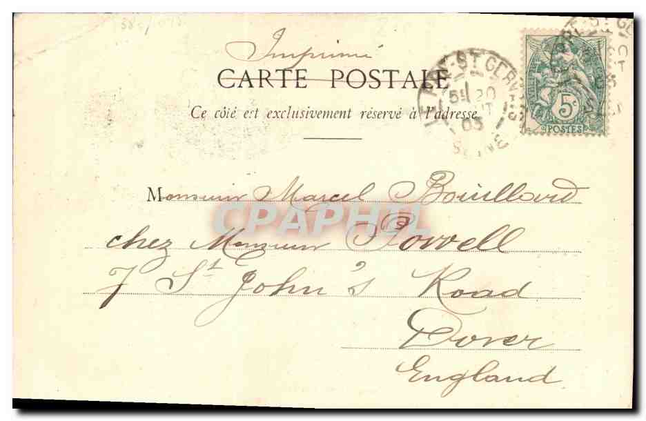 CPA Fantaisie Enfant Le petit chiffonnier — Rückseite
