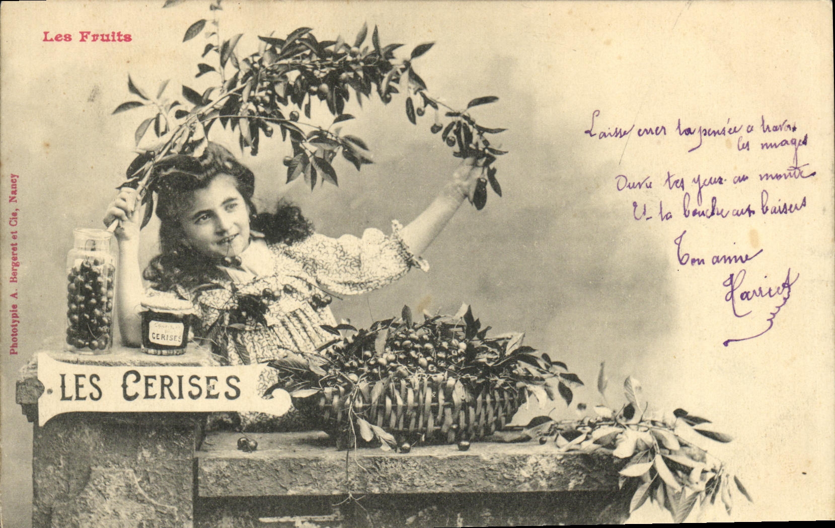 Les Fruits — Les Cerises — Phototypie A. Bergeret et Cie, Nancy