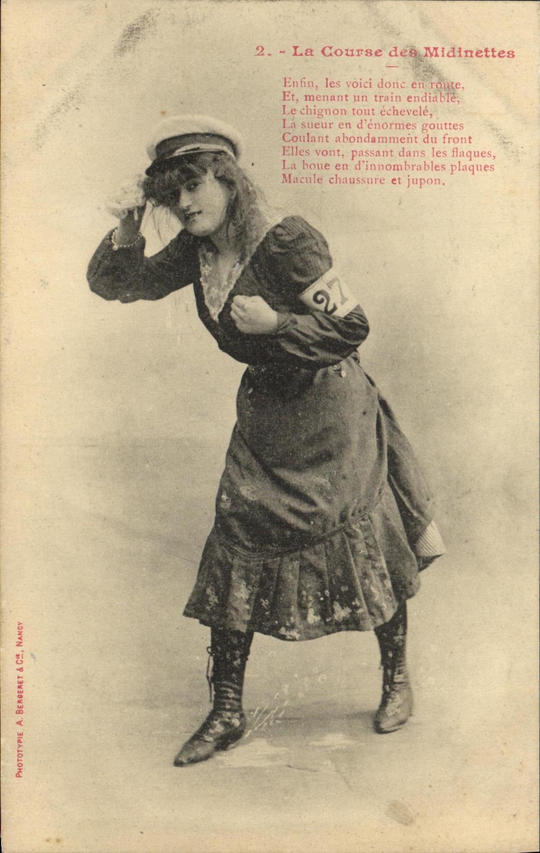 Course des Midinettes — La Course des Midinettes — Phototype A. Berberet & Cie, Nancy