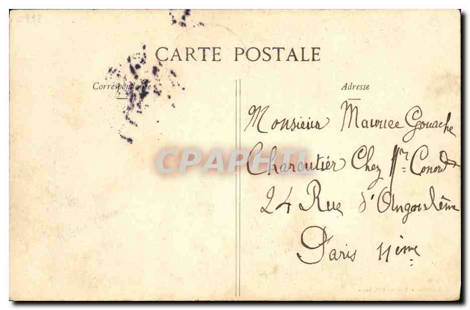 CPA Fantaisie Femmes T en as un oeil — Verso