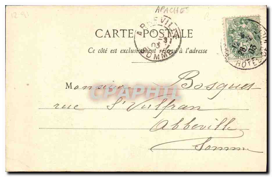 Chanteurs des Cours — Nancy — Phototypie A. Bergeret et Cie — Verso