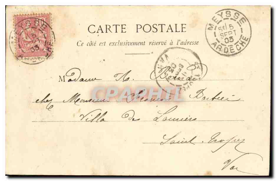 Feste e Portafortuna — Théophile A. Bergerel & Cie, N°10 — Verso
