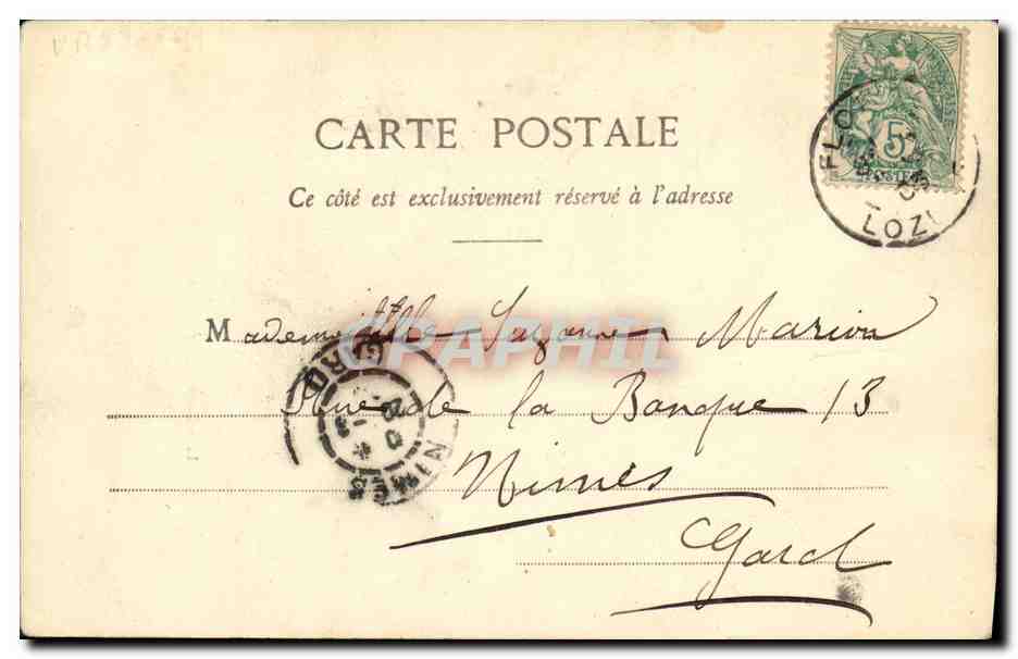 CPA Fantaisie Enfant Les cinq sens  — Rückseite