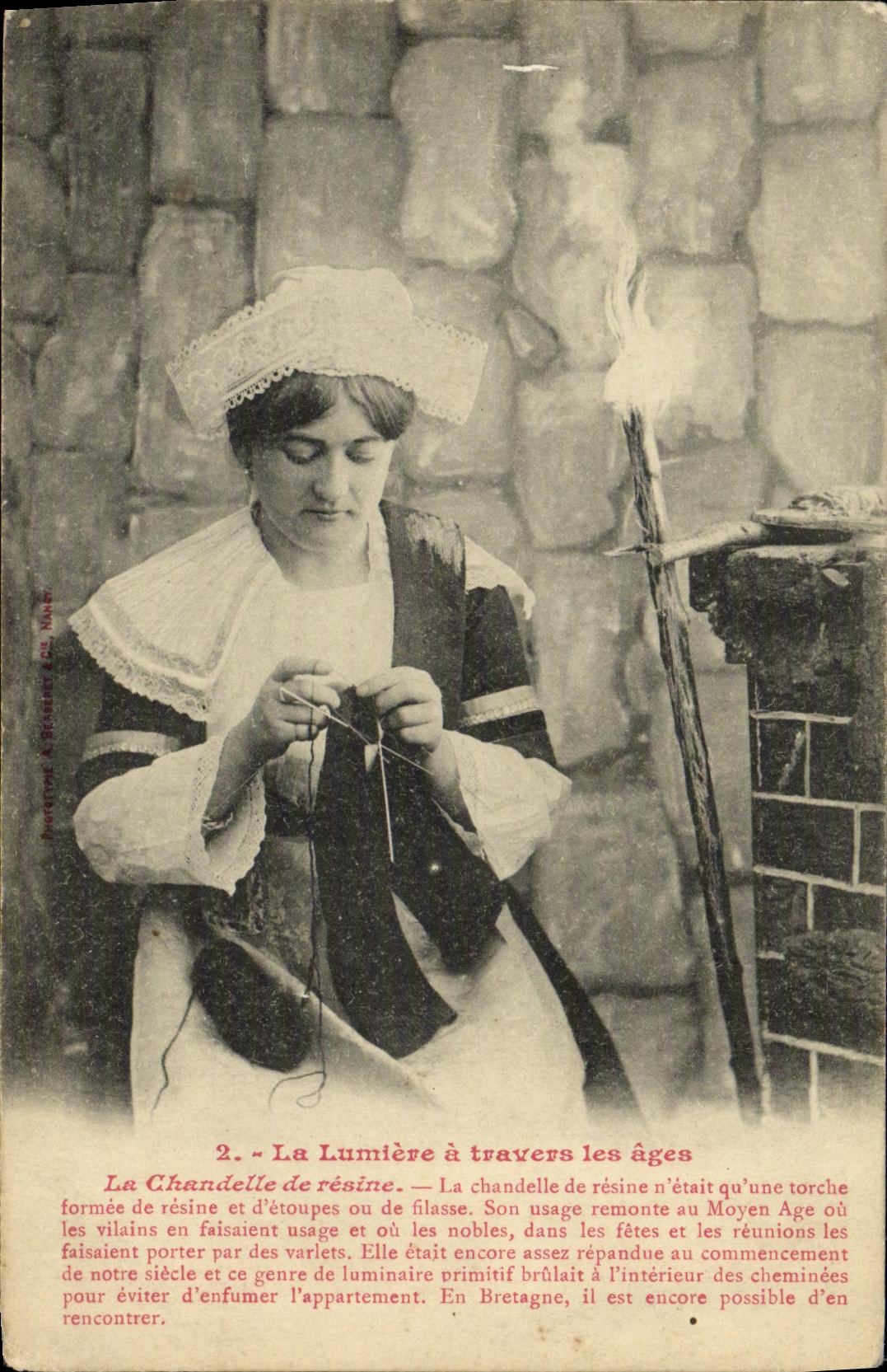 Frau im bretonischen Kleid — Wachslicht durch die Jahrhunderte — Bovet & Béaumé, n°2