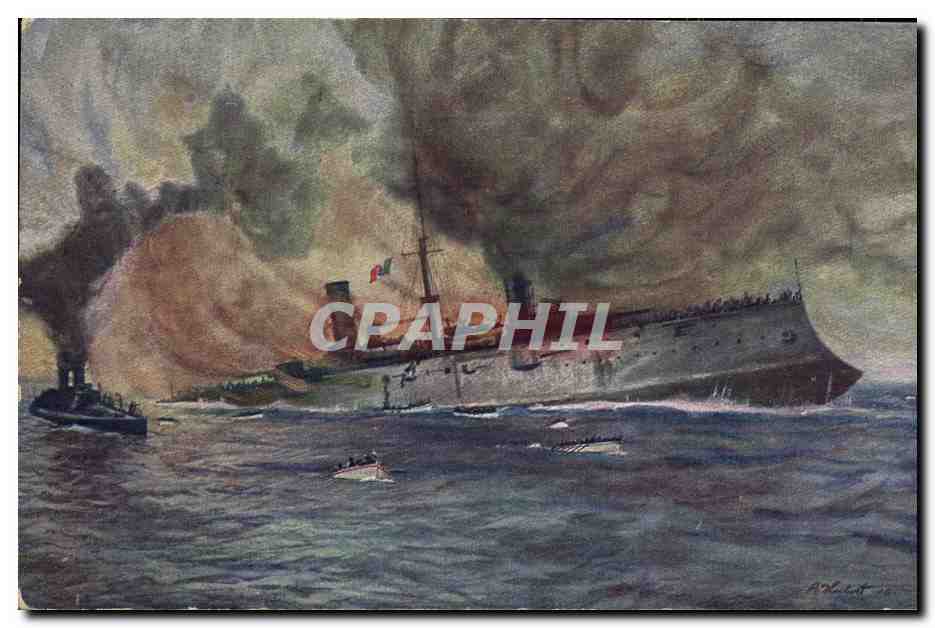 CPA Bateau Hubert Giuseppe Garibaldi 