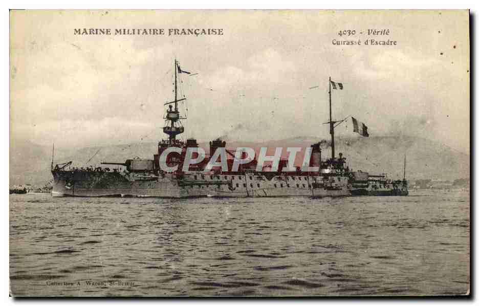 Cuirassé d'Escadre — Vérité — Collection A. Wacon, St-Brieuc