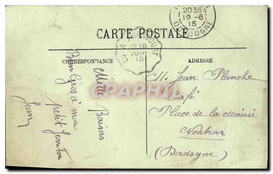CPA Bateau Contre torpilleur par gros temps — Verso