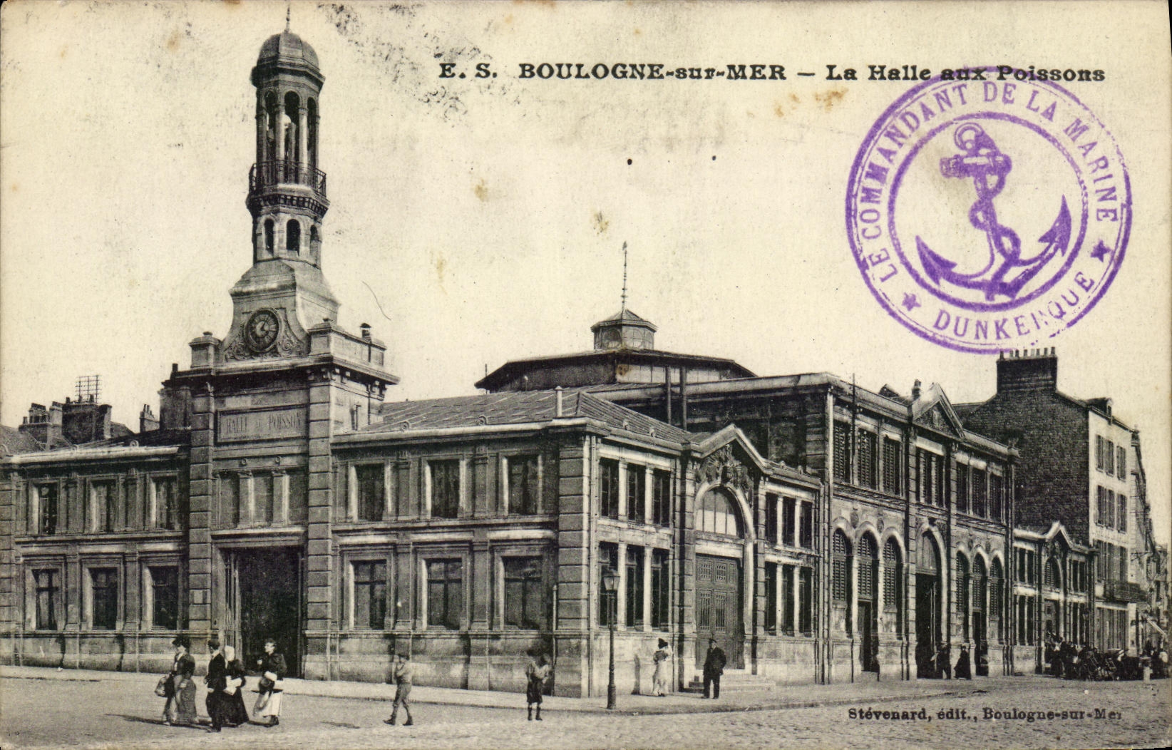 CPA Boulogne sur mer La halle aux poissons