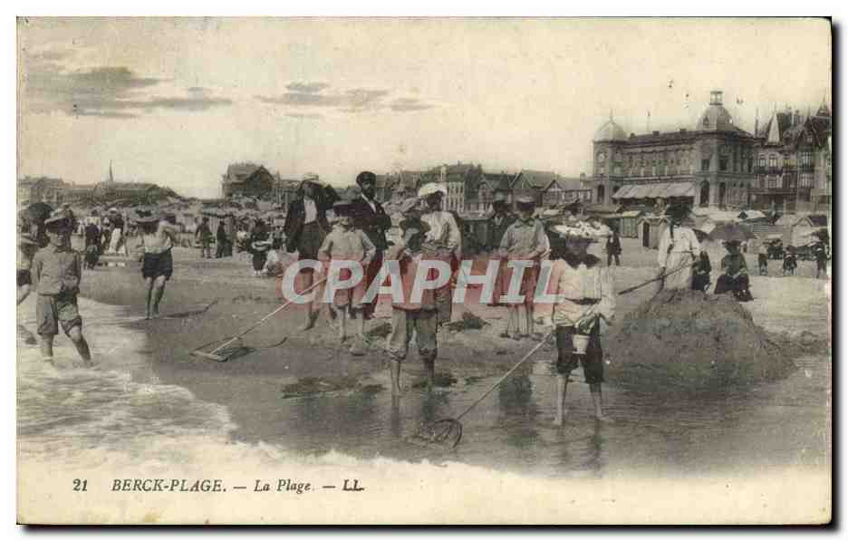 CPA Berck plage la plage Enfants