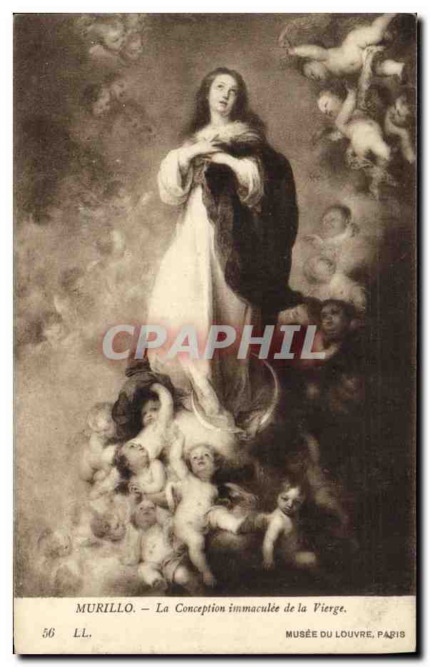 CPA Murillo La Conception immaculee de la Vierge Musee du Louvre Paris 