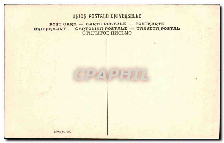 CPA Isabey Bonaparte Napoleon 1er Musee de Versailles — Verso