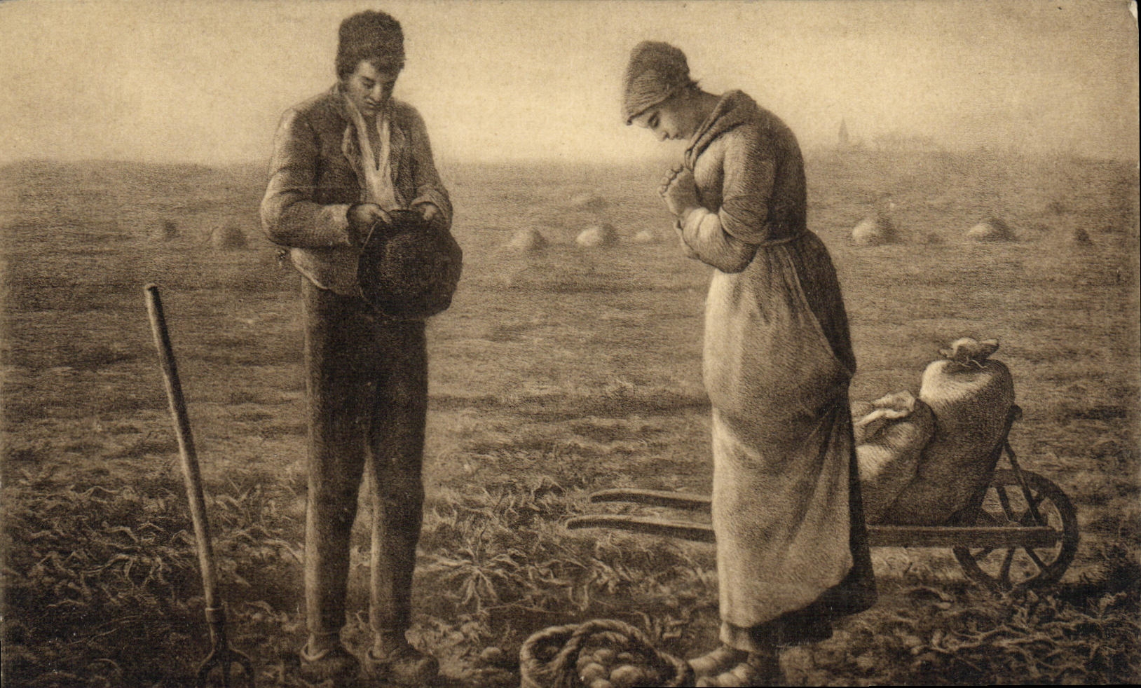 CPA Millet l Angelus