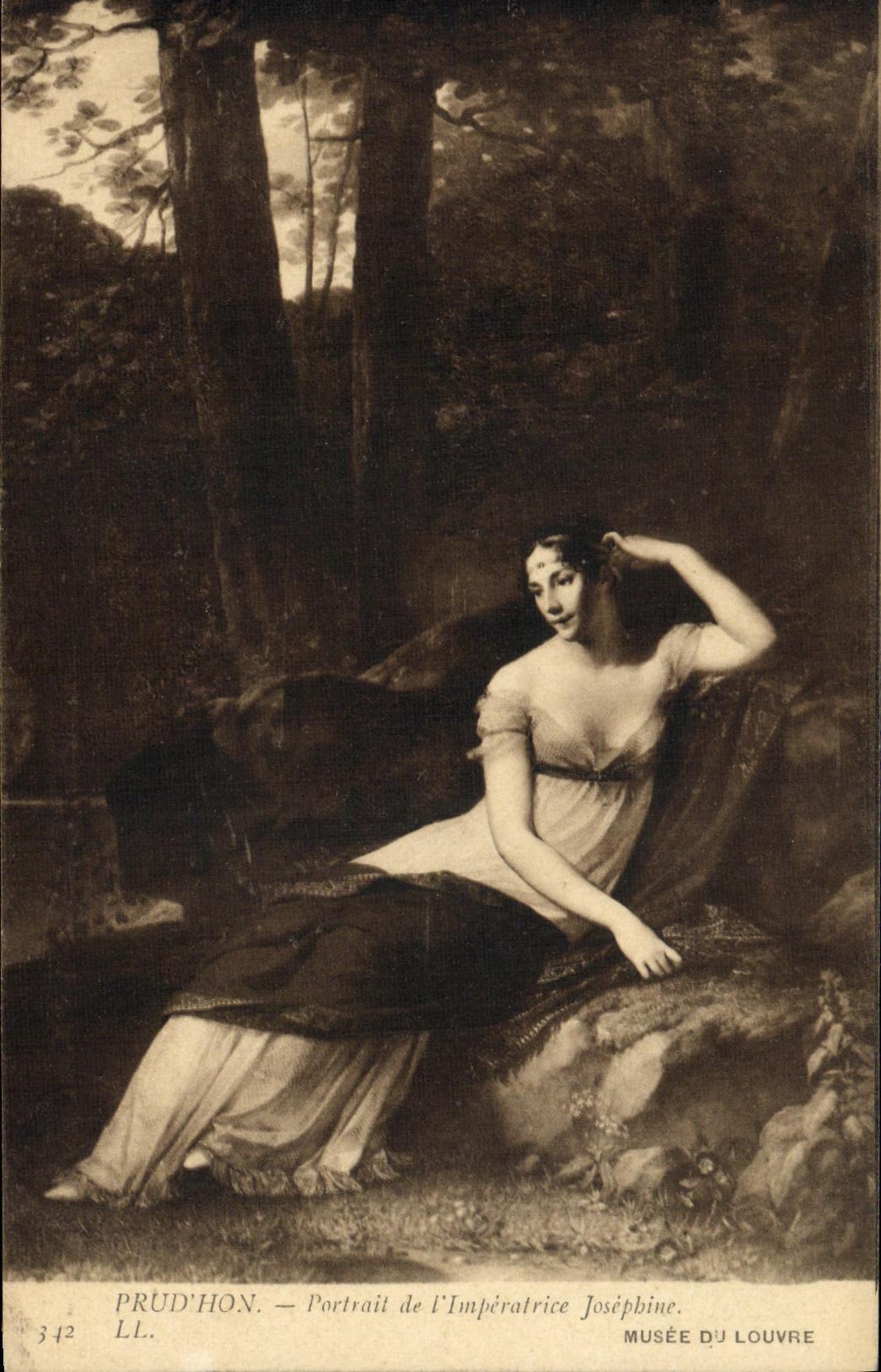 CPA Prud hon Portrait de l imperatrice Josephine Musee du Louvre