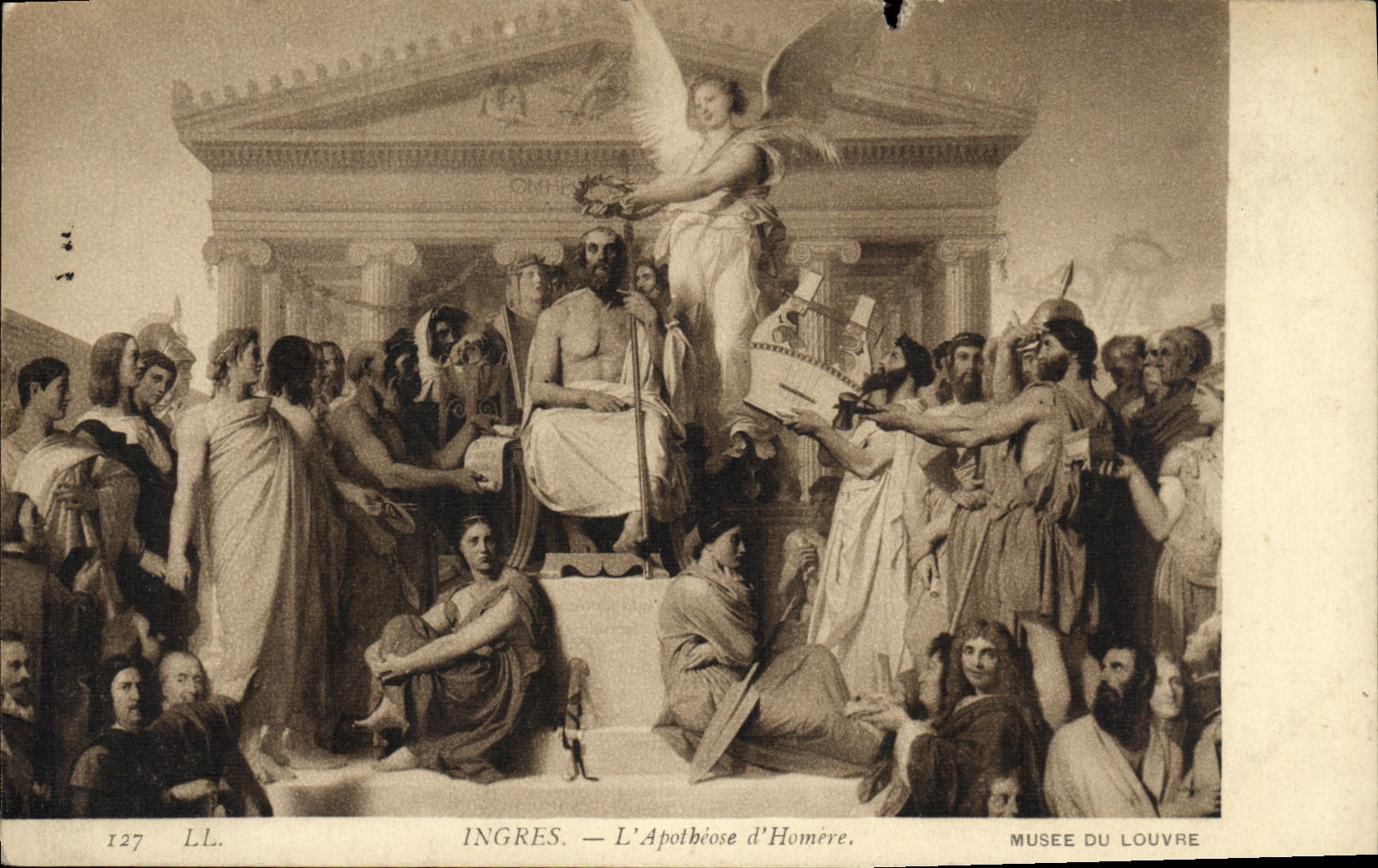 CPA Ingres L apotheose d Homere Musee du Louvre Paris 