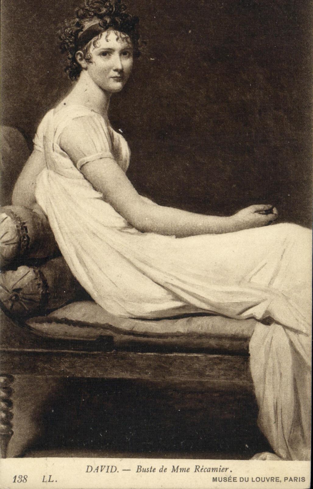 CPA David Buste de Mme Recamier Musee du Louvre Paris 