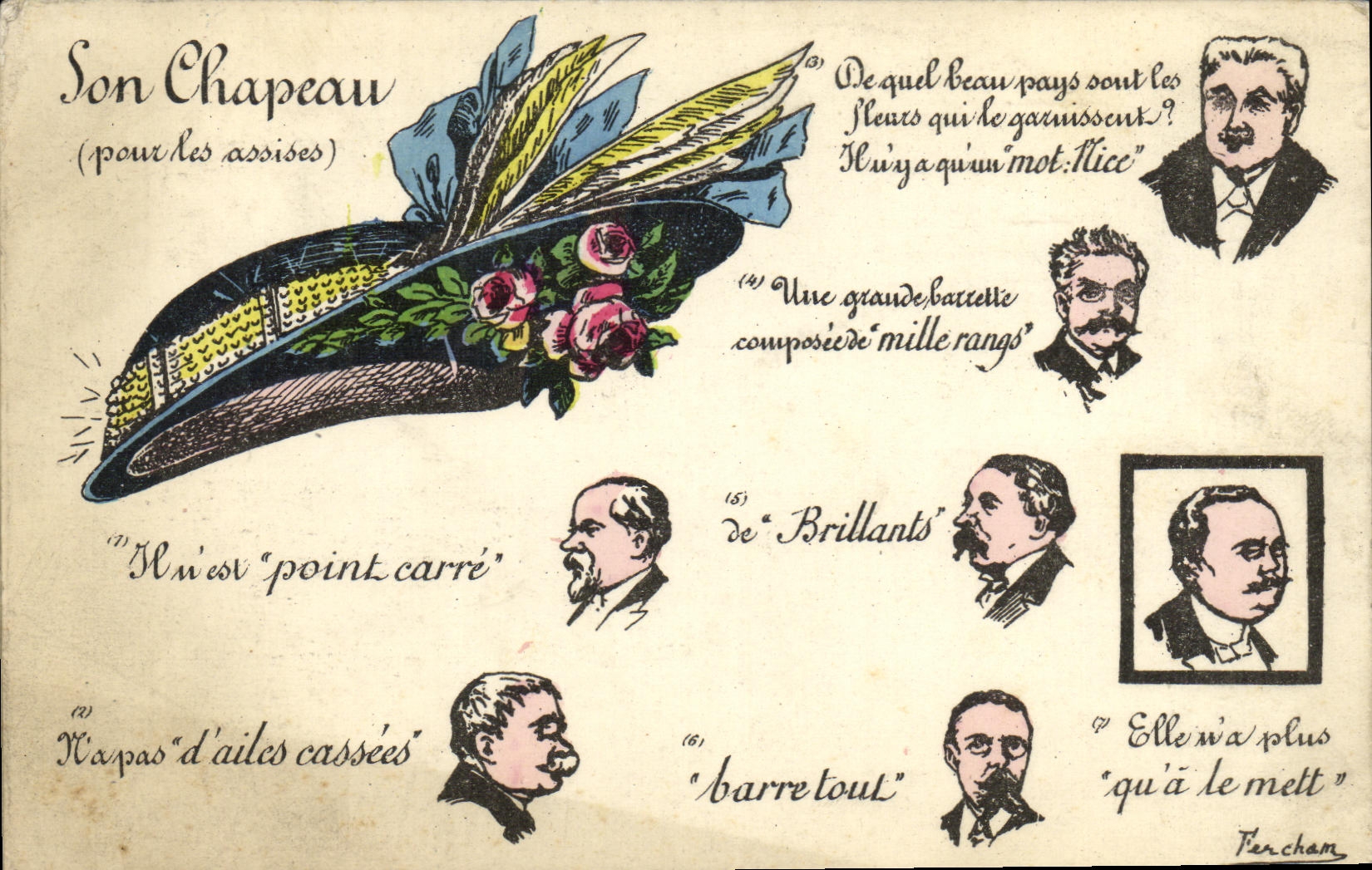 Son Chapeau — (pour les assises) — Fercham