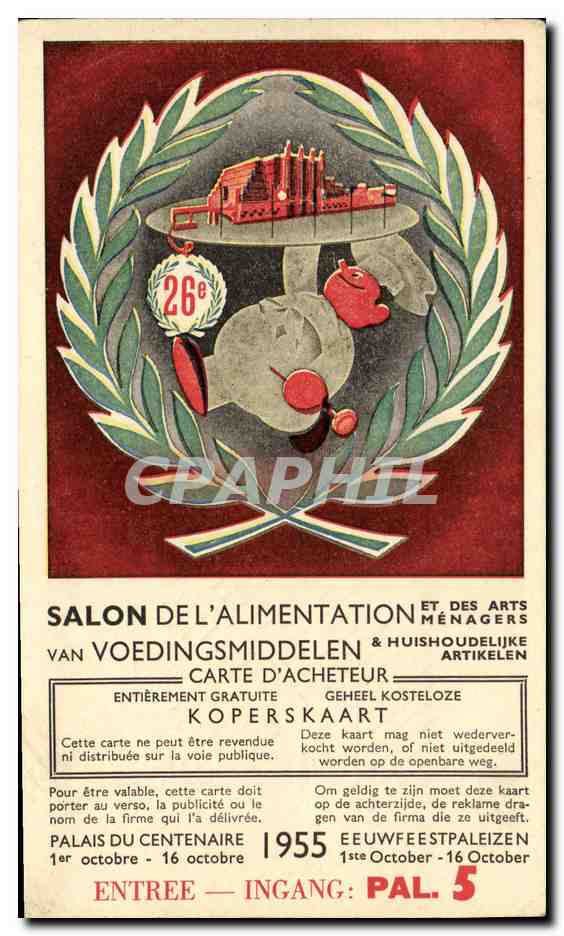 CPA Salon de l alimentation Carte d acheteur 