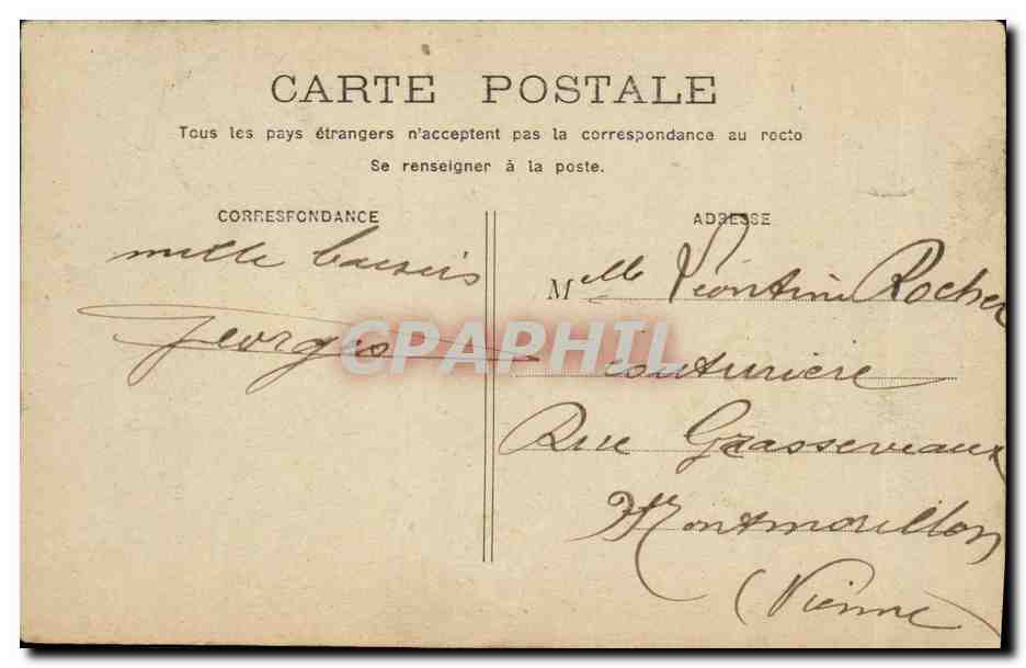 CPA Fantaisie Enfant Necessite n a pas de lois  — Rückseite