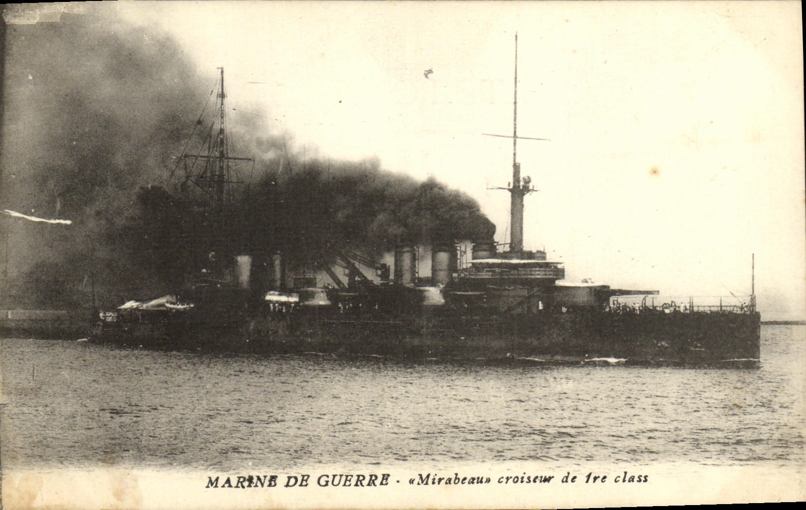 Marine de Guerre - « Mirabeau » croiseur de 1re classe — éditeur non identifié, n° de série non visible