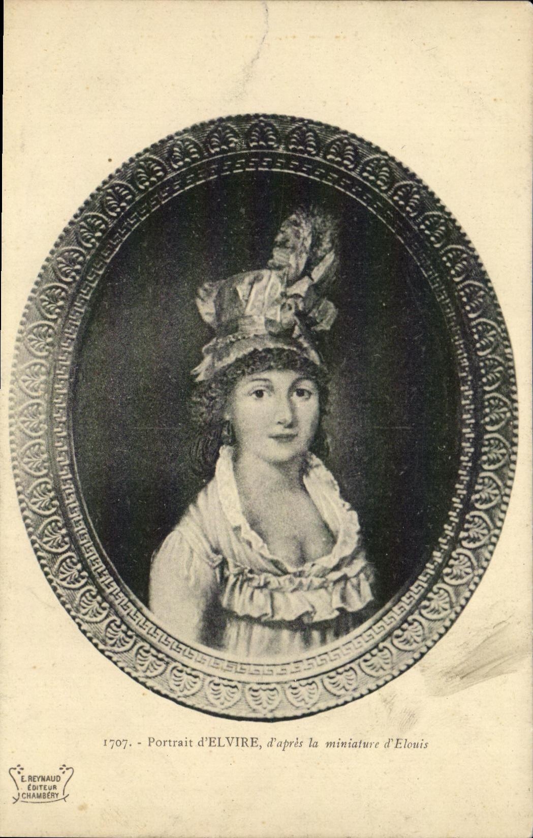 CPA Portrait d Elvire d apres Elouis