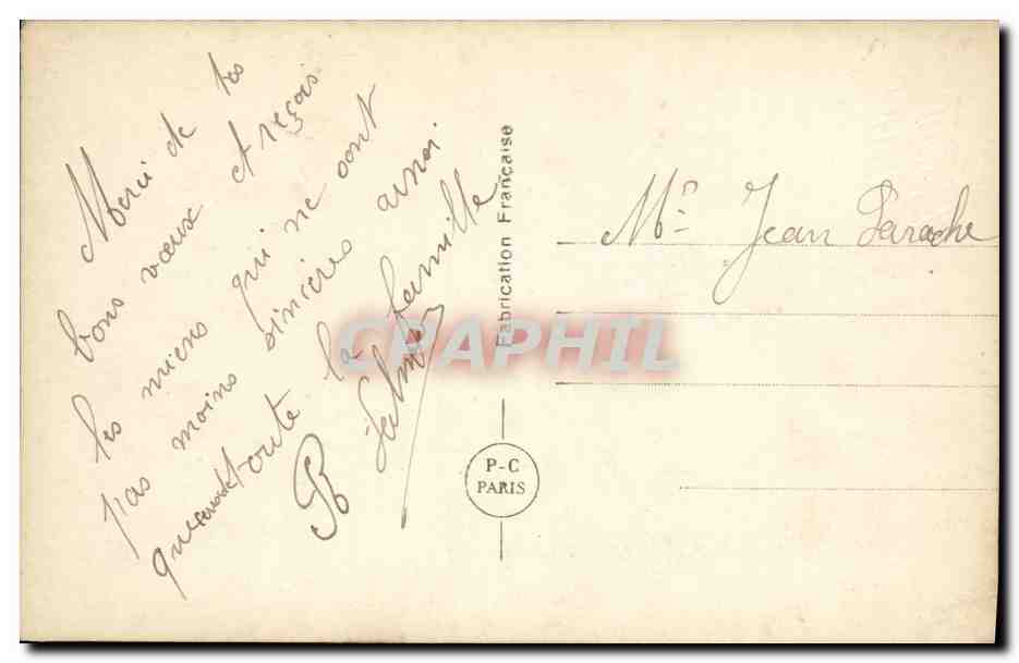 CPA Fantaisie Femme — Verso