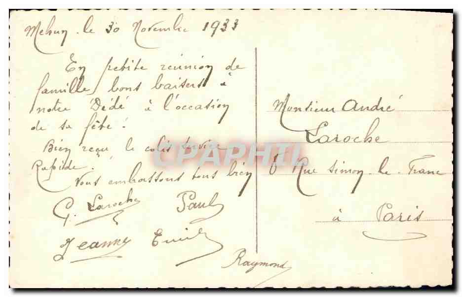 CPA Fantaisie Enfant Telephone — Back