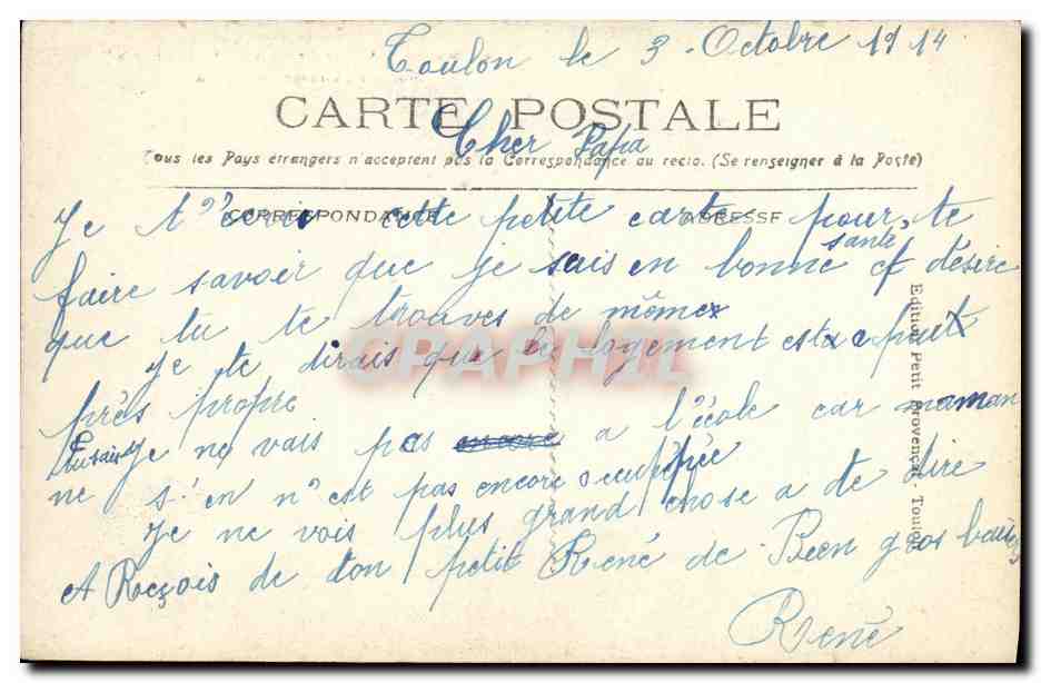 CPA Bateau Marine Du Chayla Croiseur cuirasse de 1ere classe — Verso