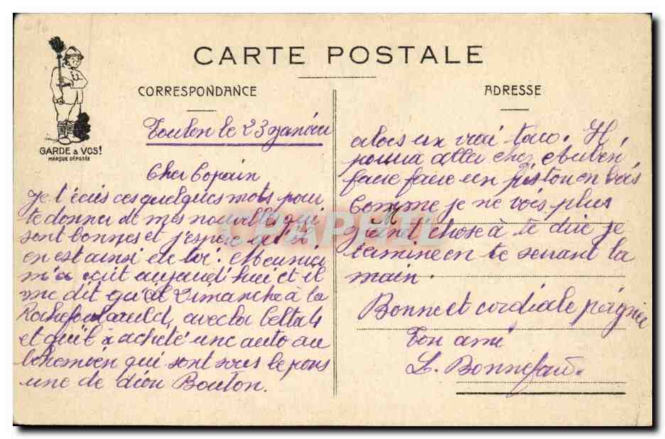 CPA Militaria Humour Illustrateur Rentree de permission — Reverso