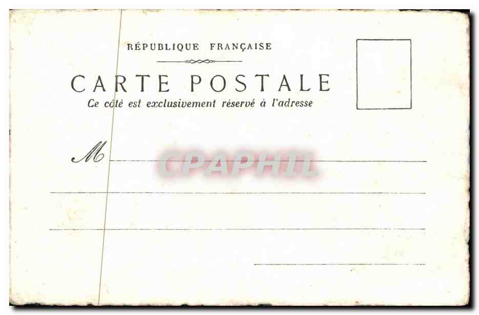 CPA Fantaisie dessin a la main  — Rückseite