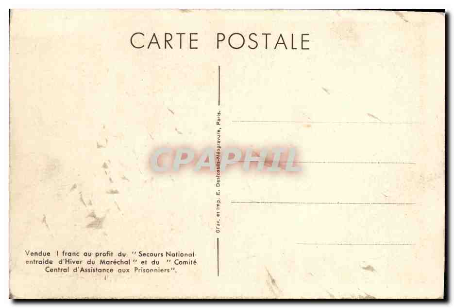 CPA Marechal Petain — Rückseite