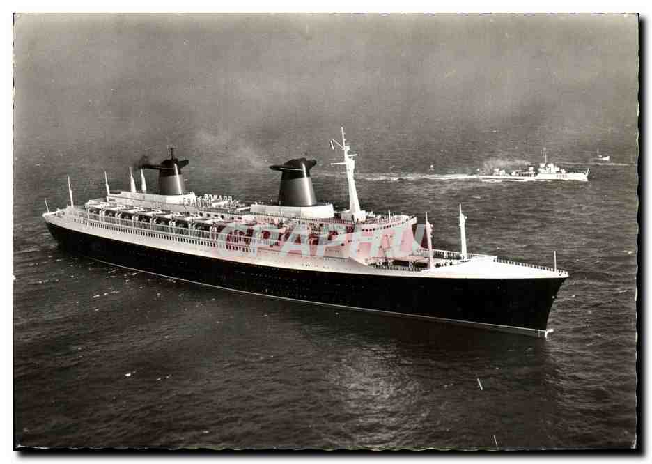 CPM Bateau Compagnie Generale Transatlantique French line France Paquebot