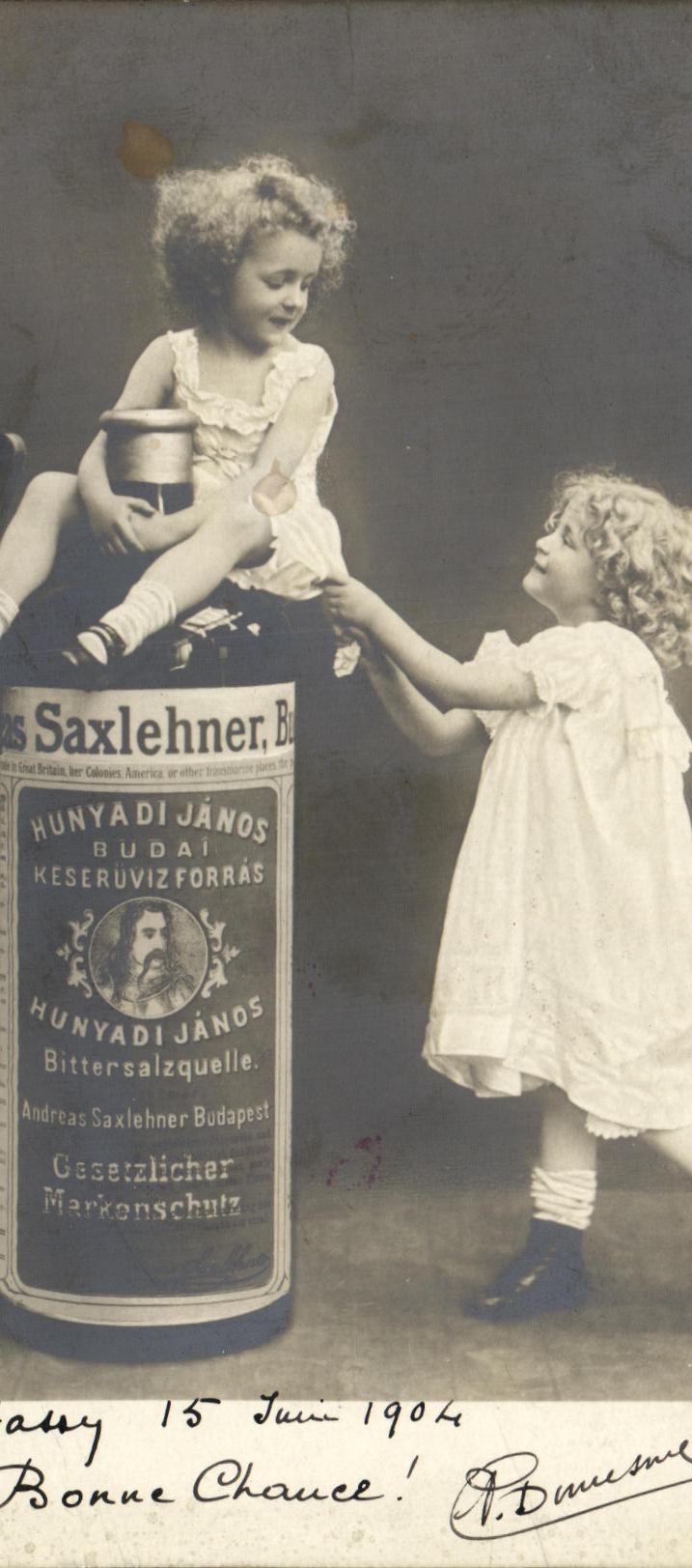 CPA FAntaisie Enfants Saxlehner Publicite