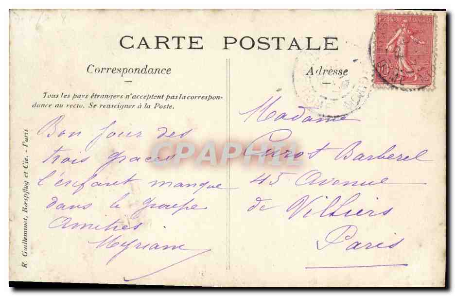 CARTE PHOTO Fantaisie Femmes en tenue — Verso