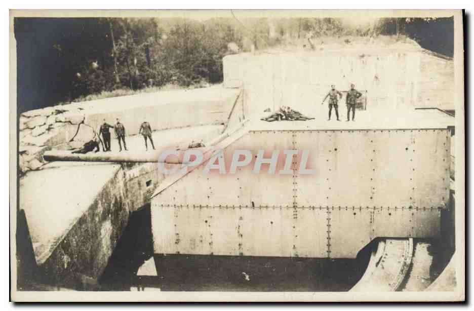 CARTE PHOTO canon Militaira 