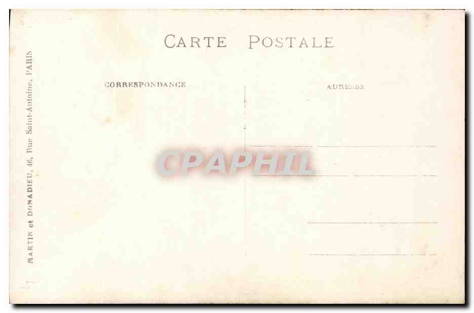 CARTE PHOTO FEmme — Rückseite