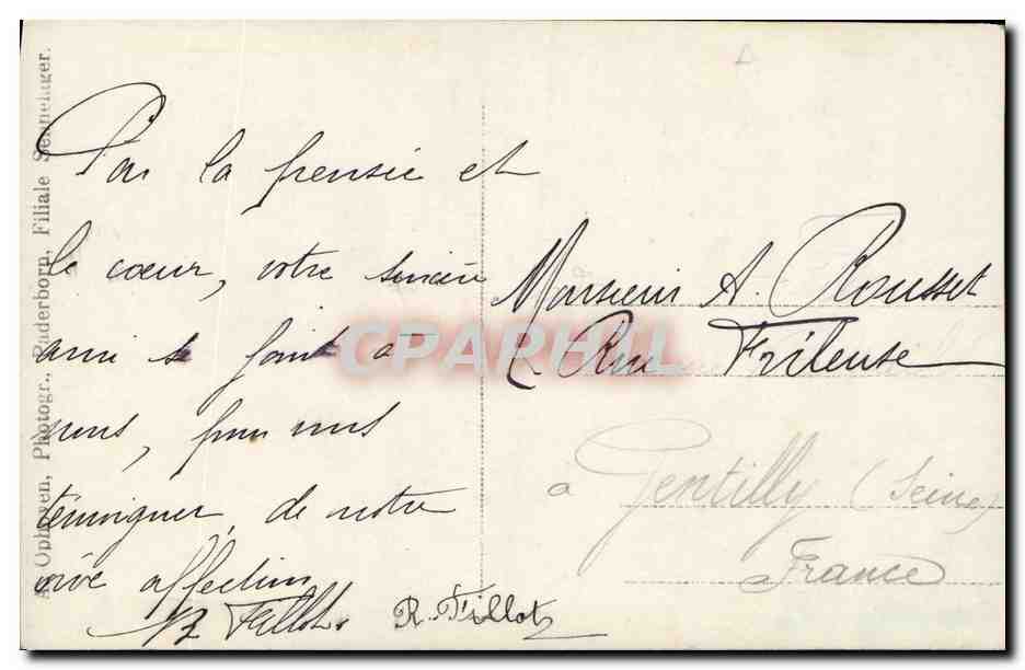 Soldato in uniforme — ritratto militare — R. Tillot, n° 3260 — Verso