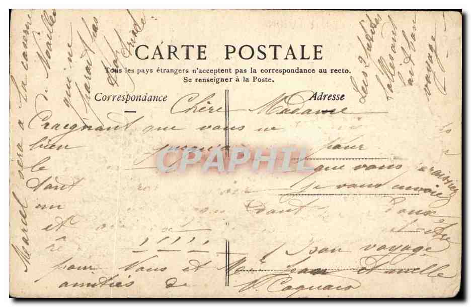 CPA Fantaisie Dragon Militaria — Achterkant